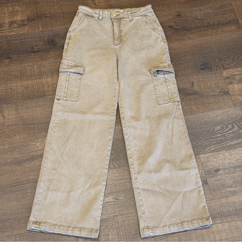 KUT from the Kloth Womens Miller High Rise Wide Leg Pant in Camel